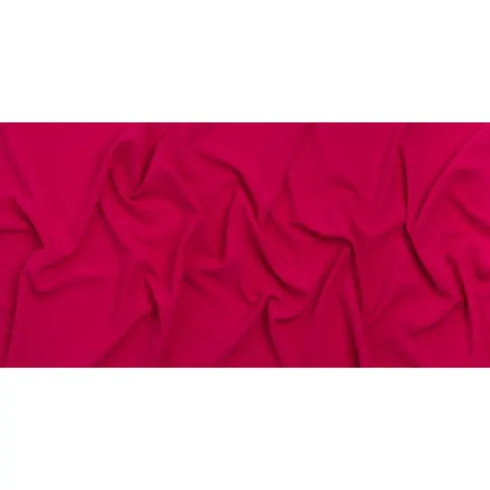 1 Yard Hot Pink Solid Rayon Crepe Fabric 54 inch Width {3}