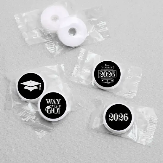 Big Dot of Happiness Graduation Cheers - Round Candy Labels 2026 Graduation Party Favors - Fits Hershey's Kisses (1 sheet of 108) {4}