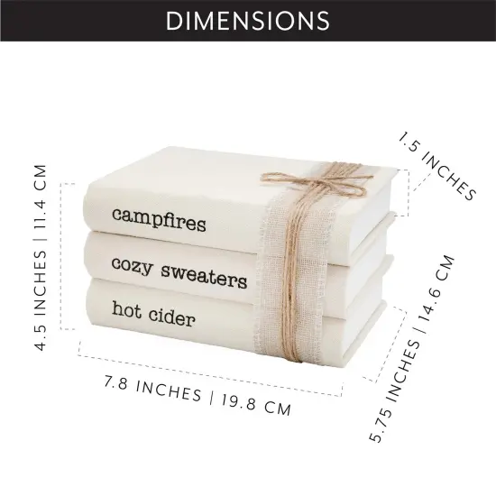 Fall Faux Book Stack Decor with Burlap Ribbon Wrap {6}