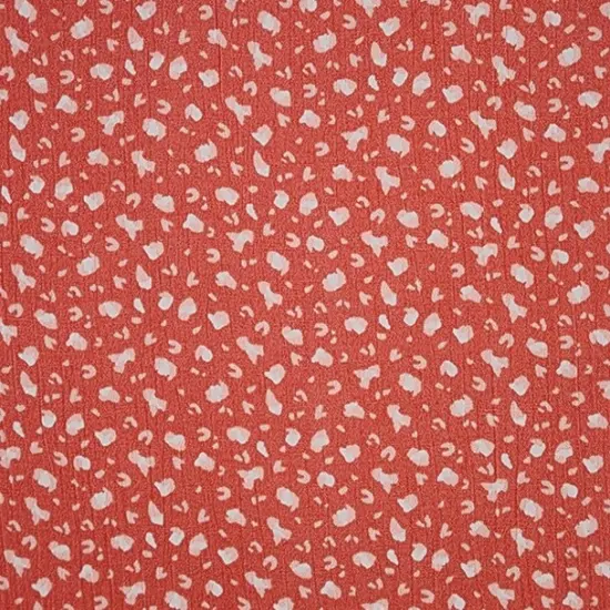 1 Yard Crinkle Rayon Fabric Burnt Coral Lightweight Apparel Material 50/52 Inches Width {2}
