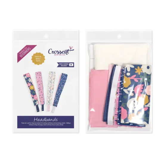 Crosscut Sewing Co.&reg; Headband Sewing Project Kit for Beginners Rainbow {2}