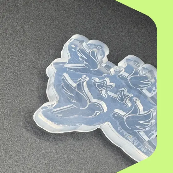 Cotorra Parrot Earring Silicone Mold {4}