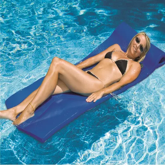 Swim Central Blue Portable Floating Swimming Pool Mattress Raft - 26" - Blue {3}