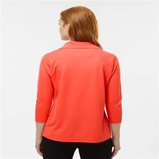 Paragon&reg; Women's Lady Palm Three Quarter Sleeve Polo Navy {6}