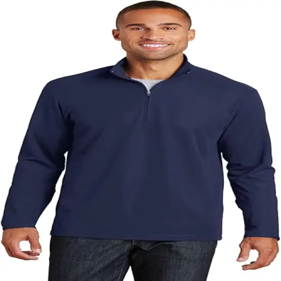 J America&reg; Unisex Apex Fleece Quarter-Zip STEEL {3}