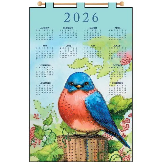Design WorksHello Bluebird Calendar Felt & Sequin Kit Multi {1}