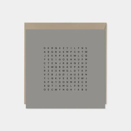 Best Dad Ever Square Word Search Card {1}