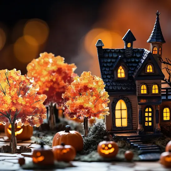 5 Pieces Mini Fall Maple Tree {3}