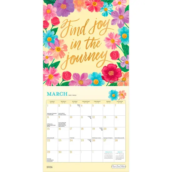 Bonnie Marcus OFFICIAL | 2026 7 x 14 Inch (Hanging) Monthly Mini Wall Calendar {3}
