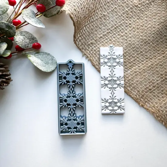 SNOWFLAKE BOOKMARK | CHRISTMAS 2024 | CLAY CUTTER {1}