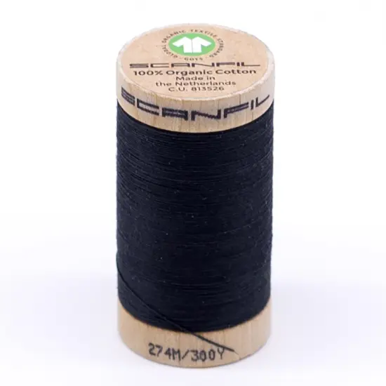 300 Yards Versatile 30wt Organic Pima Cotton Thread Solid Vulcanic Ash {1}