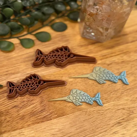 SWORDFISH | SUMMER SOLSTICE | SEALIFE | POLYMER CLAY CUTTER {3}