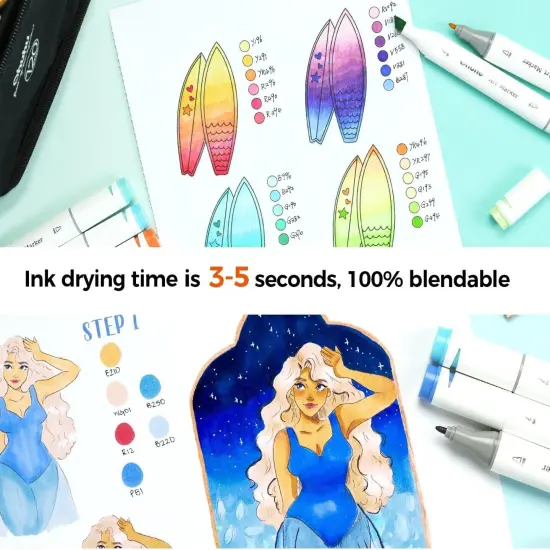 Double-Sided Marker Pad Art Sketchbook Bleedproof {4}