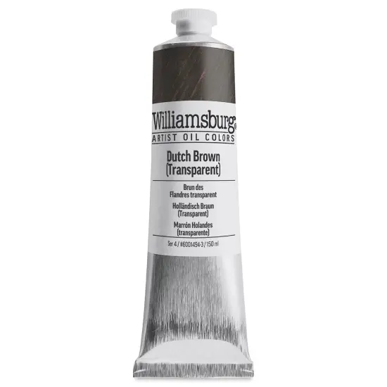 Williamsburg Handmade Oil Paint - Dutch Brown (Transparent), 150 ml tube {2}