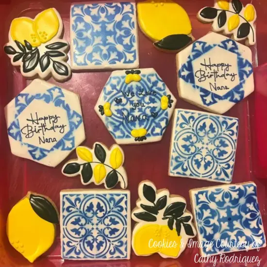 3-Inch Small Scroll Tile Cookie & Craft Stencil | CM137 by Designer Stencils | Cookie Decorating Tools | Baking Stencils for Royal Icing, Airbrush, Dusting Powder | Craft Stencils for Canvas, Paper, Wood | Reusable Food Grade Stencil {3}