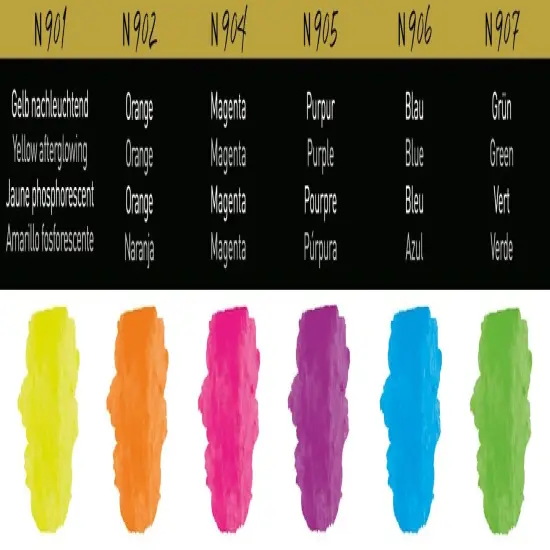 Finetec Premium Fluorescent Watercolour Set 6/Pkg-Neon {3}