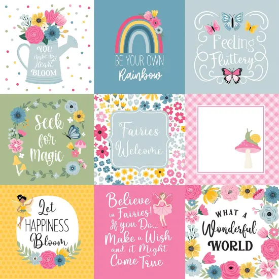 Fairy Garden Double-Sided Cardstock 12"X12" {1}
