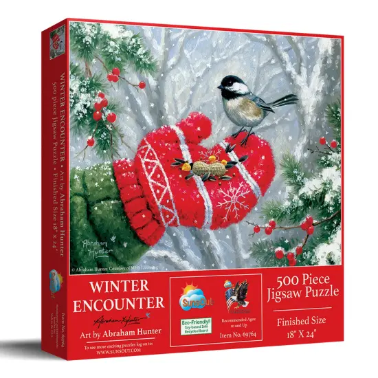 Sunsout Winter Encounter 300 pc Jigsaw Puzzle 69764 {2}