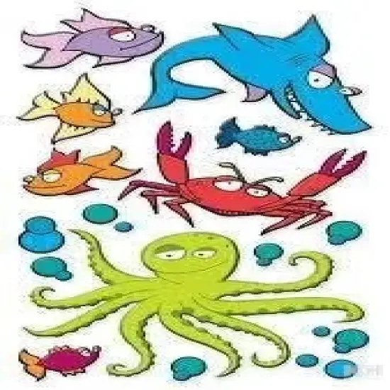 Sticko Sea Friends Dimensional Puffy Stickers {1}