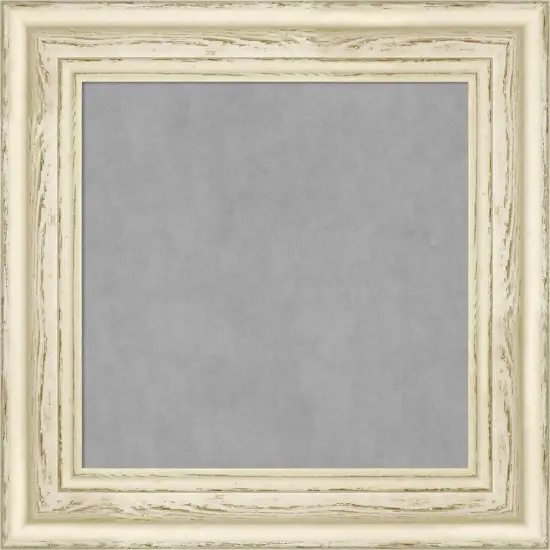 Country White Wash Wood Framed Magnetic Board {1}