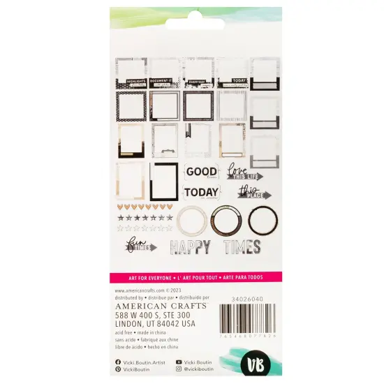 Vicki Boutin Bold And Bright Paperboard Frames-30 Pieces {2}