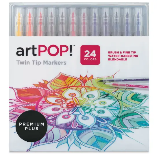 artPOP! Twin Tip Markers, 24 Colors, Sketch Markers with Brush & Fine Tips, Markers for Illustration, Sketching, Calligraphy, Hand Lettering, Bullet Journaling {3}