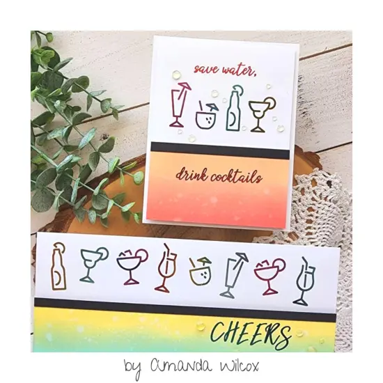 Deco Foil Adhesive Transfer Sheets 5.9" x 5.9"-Cheers {3}