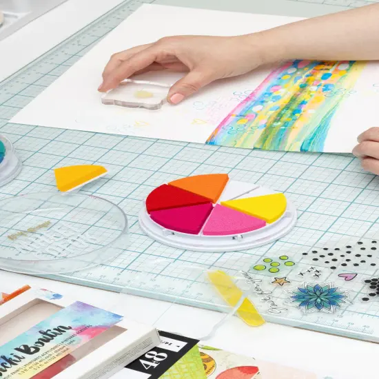 Vicki Boutin Mixed Media Acrylic Stamps-Art Layers {6}