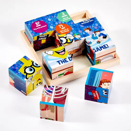 Rite Lite 6 in 1 Wooden Block Hanukkah Puzzle - 6.75" Multi {5}