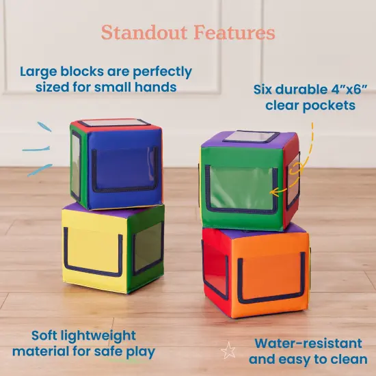 Picture Me Blocks, Activity Cubes, 4-Piece Assorted {5}