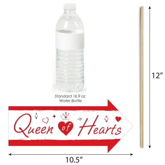 Big Dot of Happiness Funny Lucky in Love Photo Props, Las Vegas Bachelorette Party Decorations, Red & Pink Photo Booth Props Kit - 10 Piece {4}