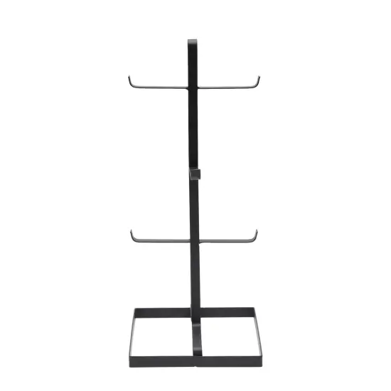 Metal Coffee Mug Holder for Countertop, Holds 6 Cups (Black, 15.45 In) {4}