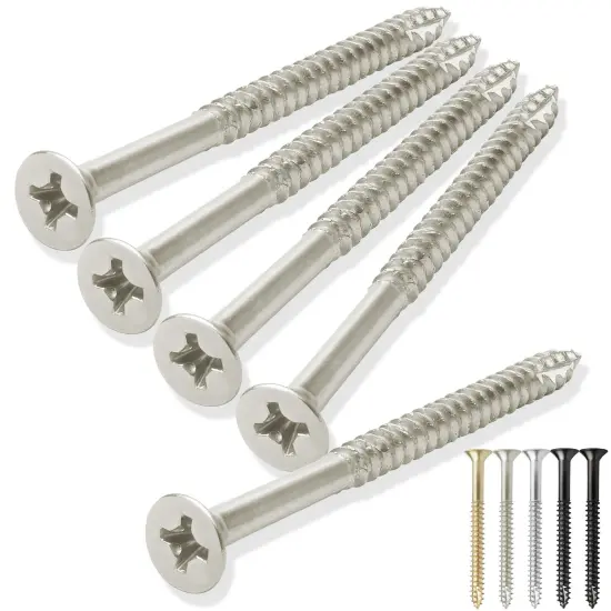 Cauldham Wood Screws #9 x 2-1/4 Inch for Door Hinges - 25 pack {7}