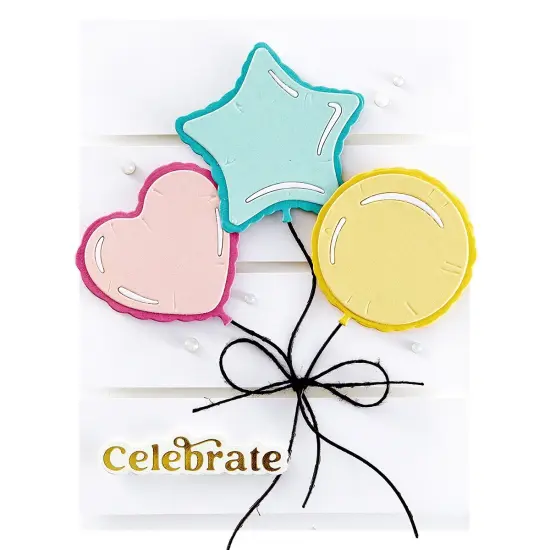 Spellbinders Etched Dies By Simon Hurley-Mylar Balloons, Birthday Bash {4}