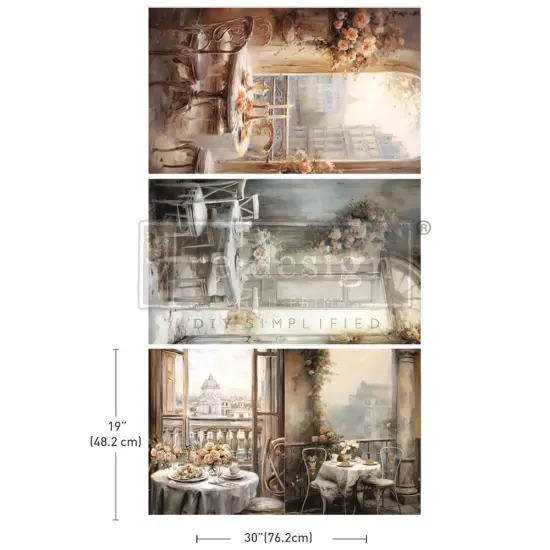 Prima Re-Design Decoupage Decor Tissue Paper-What A View {1}