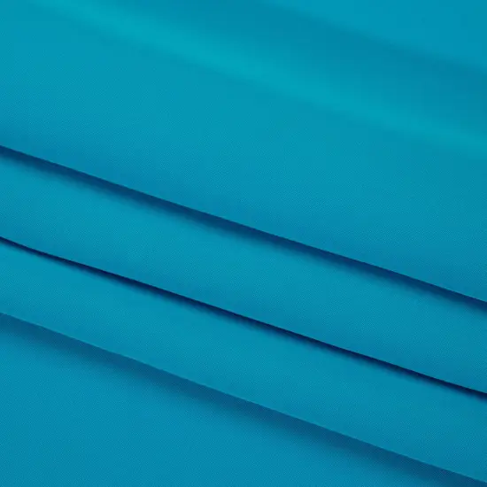 1 Yard Horizon Blue Silk 4 Ply Crepe 44" Wide Luxury Fabric for Dresses & Bridal Wear {4}