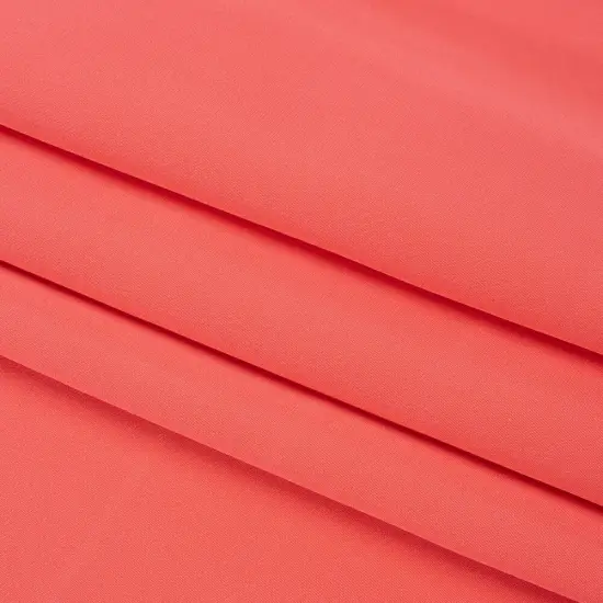 1 Yard Salmon Silk 4-Ply Crepe Premium Fabric Perfect for Bridal Wear, 44 Inches Width {4}