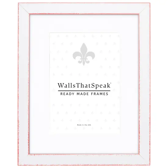 Slushie 0.75", Strawberry Red Matted Picture Frame by wallsthatspeak {1}