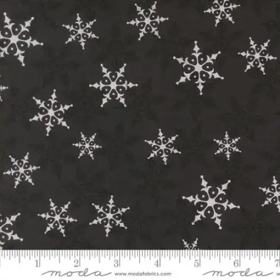 Charcoal Black Winter Friends Cotton Wideback Fabric Per Yard {1}