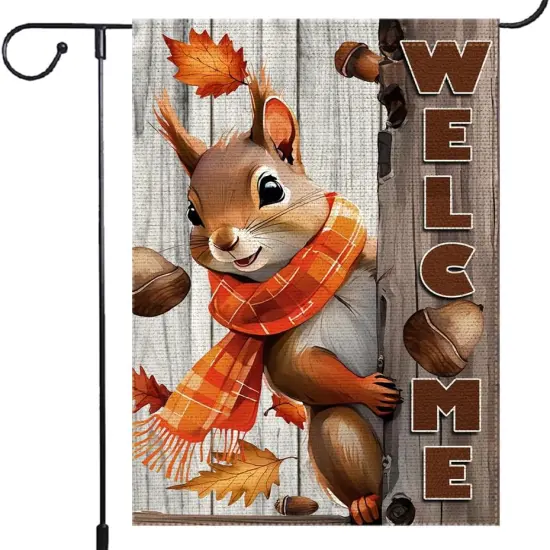 Welcome Fall Garden Flag 12x18inch {1}