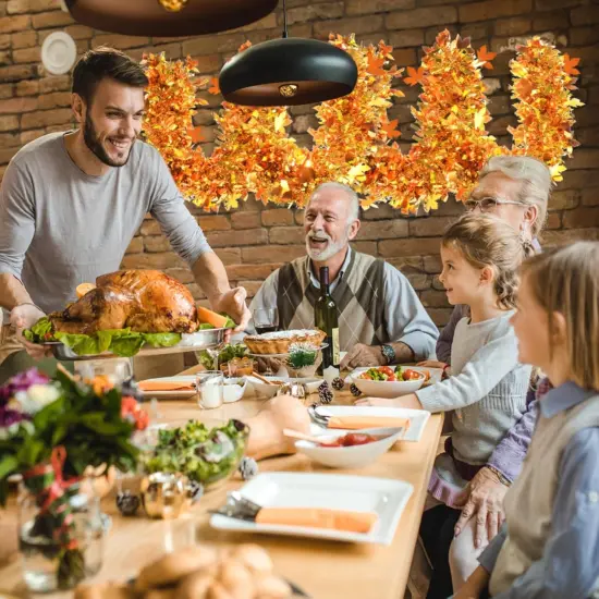 33Ft Fall Tinsel Garland {5}