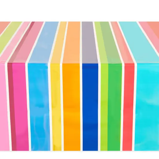 Cinco De Mayo Plastic Table Cover, Let's Fiesta Party Supplies (54 x 108 In, 3 Pack) Multicolor {4}