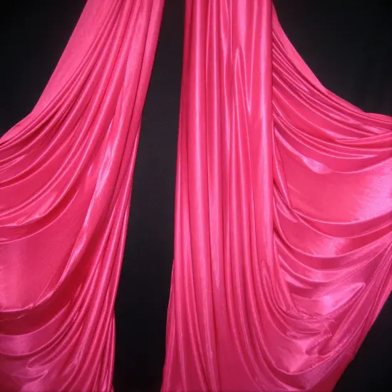 1 Yard Low Stretch Hot Pink Denier Tricot Polyester Fabric 108&Prime;-120&Prime; Wide {1}