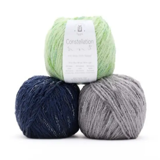 Constellation Chainette Cotton Blend/Metallic DK Yarn - 6 Colors 102 - leo {2}