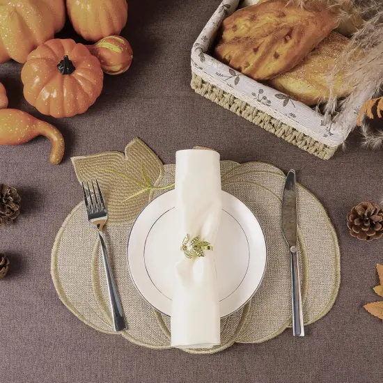 Set of 4 Fall Thanksgiving Pumpkin Placemats {3}