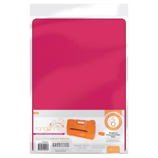 Tangerine Die Cutting Machine By Tonic Embosing Folder Plate-Raspberry {1}