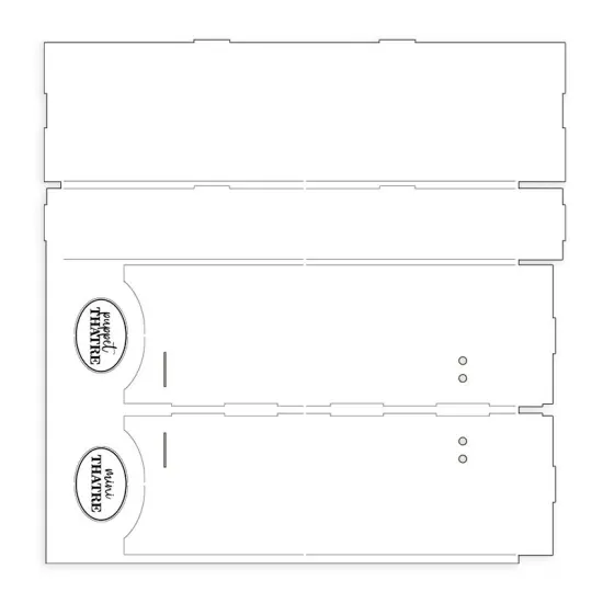 P13 Light Chipboard Decoration Base 12"X12"-Once Upon A Time, Mini Theatre {6}