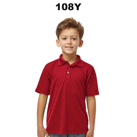 Paragon&reg; Youth Saratoga Performance Mini Mesh Polo {3}