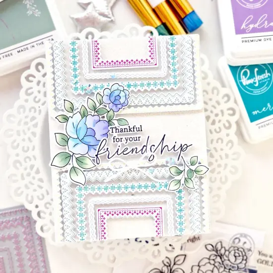 Pinkfresh Studio Press Plate-Be Fearless {6}