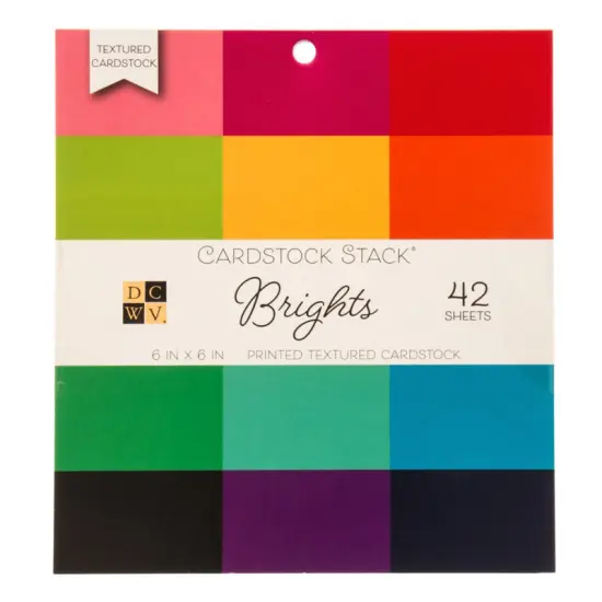 DCWV&reg;️ MAT STACK - DCWV - 6 X 6 - BRIGHTS TEXTURED (42 SH) PS-006-00095 {2}